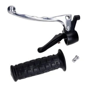 Bremsgriff Armatur Metall mit linkem Griffgummi und Starthebel Kunststoff für Puch Maxi Schneller Versand