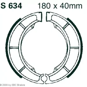 Geprüft EBC SB-EBC-S 634 Bremsbeläge passend für Suzuki GT 750