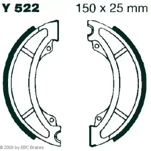 Bestpreis EBC SB-EBC-Y 522 Bremsbeläge passend für Yamaha SR 250