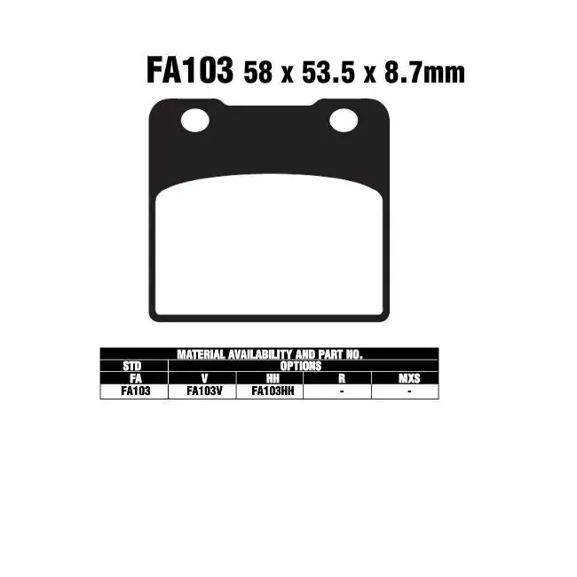 EBC FA103V Bremsbeläge passend für Suzuki Intruder Preisreduziert