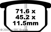 EBC FA65 V Bremsbeläge passend für Suzuki Angebot