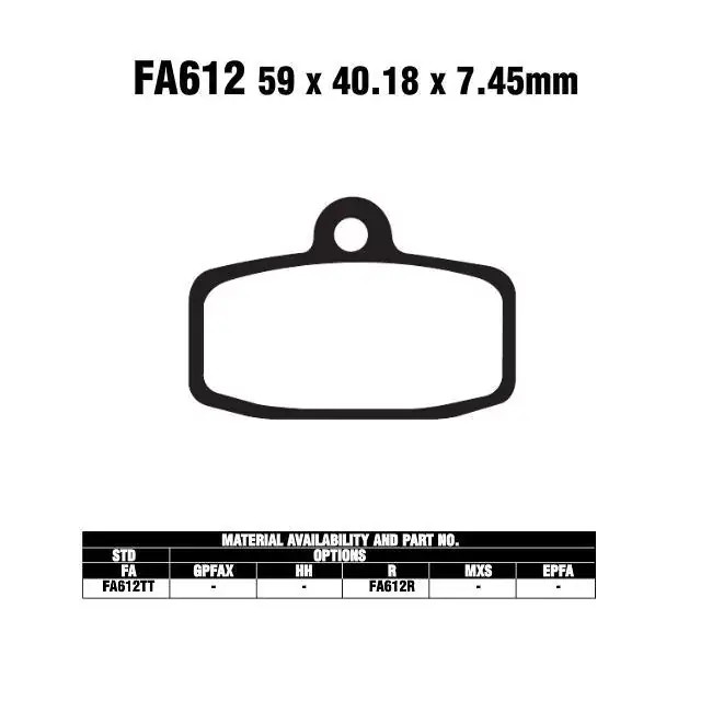 Schneller Versand EBC-FA612 R Bremsbeläge passend für KTM Modelle