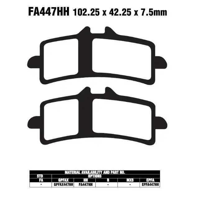 Sale EBC GPFAX447HH Bremsbeläge passend für Supersport Motorräder