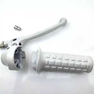 Gasgriff Weiß mit Bremshebel und Griffgummi für Zündapp, Kreidler, Hercules, Puch, DKW, KTM, Rixe, Sachs, Tomos A 3, 35 Top-Seller