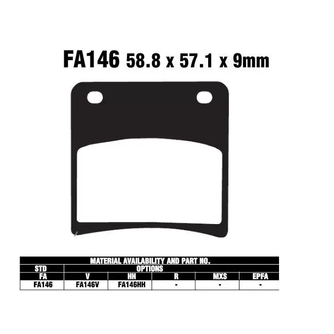 EBC-FA146 V Bremsbeläge passend für Suzuki Aktuell