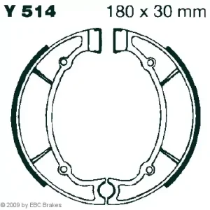 Neuheit EBC-Y 514 Bremsbeläge passend für Yamaha RD 250, RD 350 und XS 650