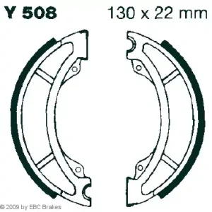 Super-Preis EBC-Y 508 Bremsbeläge passend für Yamaha YZ 465, YZ 490, TT 600