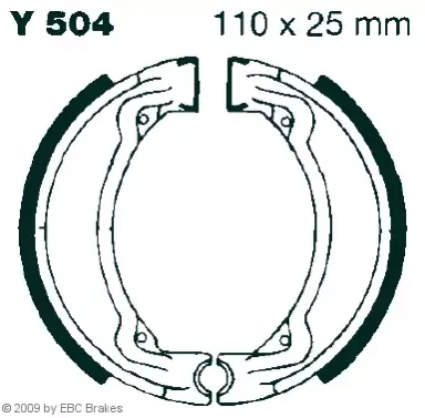 Solange Der Vorrat Reicht EBC-Y 504 Bremsbeläge passend für Yamaha
