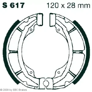 EBC-S 617 Bremsbeläge passend für Suzuki TS 50 XK Kracherpreis