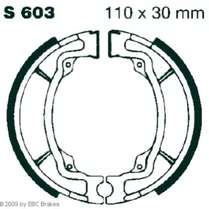 EBC-S 603 Bremsbeläge passend für Suzuki RV 125, TS 125, GT 80, RM 80 Kostenloser Rückversand