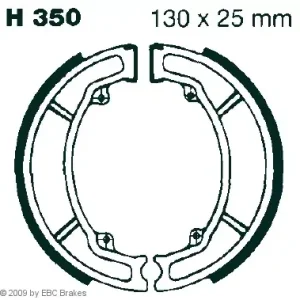 EBC-H 350 Bremsbelag passend für Piaggio Hexagon 250 GT Neue Kollektion