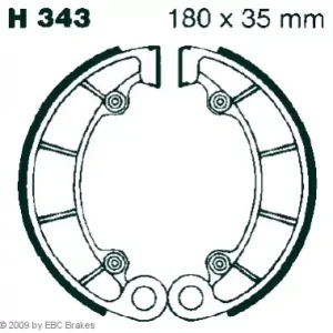 EBC-H 343 Bremsbeläge passend für Honda Neue Kollektion