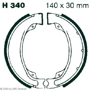 EBC-H 340 Bremsbeläge passend für Honda & Kymco Aktuell