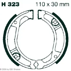 Mega-Angebot EBC-H 323 Bremsbelag passend für Honda NX, XL, XR 250-350