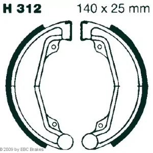 EBC-H 312 Bremsbeläge passend für Honda Motorräder Top-Seller