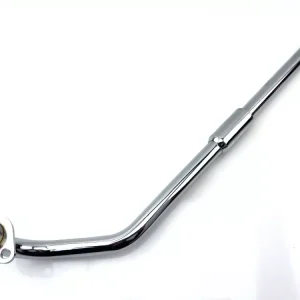 Flanschkrümmer 26mm Zylinderanschluss 28mm Auspuffanschluss Links Chrom für Hercules, Prima Abverkauf