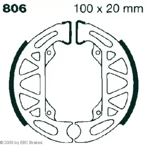 EBC 806 Bremsbeläge passend für Piaggio & Gilera Roller Neu