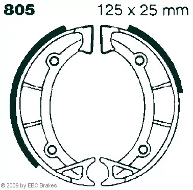 Bestseller EBC 805 Bremsbeläge passend für Aprilia Scarabeo 50