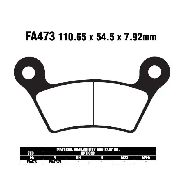 EBC Bremsbeläge passend für CAN-AM Spyder 1000 RS/RT/RSS Expressversand