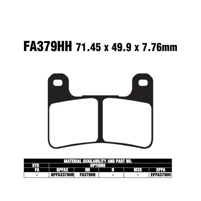 Top-Preis EBC-EPFA379 HH Bremsbeläge passend für Suzuki & Kawasaki