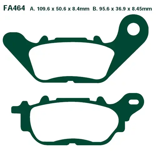 EBC FA464 Bremsbeläge passend für Yamaha YBR 125 Preis Gesenkt