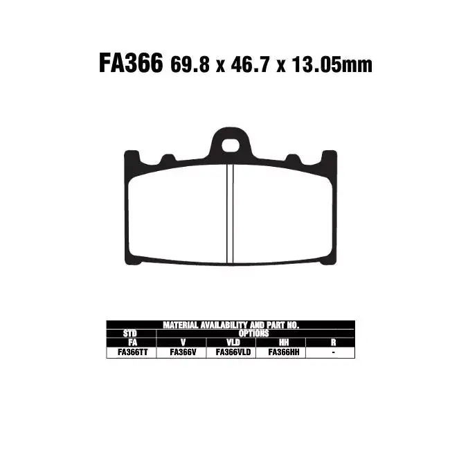 EBC FA366 TT Bremsbeläge passend für Suzuki VL 1500 Intruder Letzte Chance