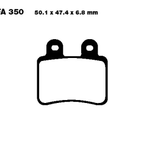 EBC Bremsbeläge FA350 passend für Yamaha XT 125 & Derbi Senda 125 Nur Für Kurze Zeit