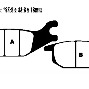 Preis Gesenkt EBC FA343 Bremsbeläge passend für Honda CBR 125 & XL 125