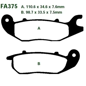 Sonderangebot EBC FA375 Bremsbeläge passend für Honda CBF CBR MSX Monkey