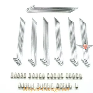 Speichen Chrom 151mm 3,18mm 90° mit Nippel 3,47mm 36 Stück für Kreidler, Florett RS, RMC Neue Kollektion