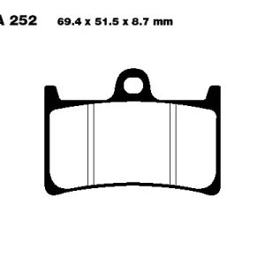Kostenloser Versand EBC Bremsbeläge FA252 = FA168 passend für Yamaha Motorräder