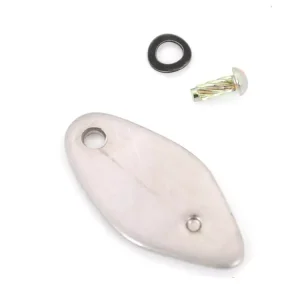 Sale Lenkschlossdeckel Metall mit Kerbnagel und Scheibe für Piaggio Vespa 50 N, SR, Sprinter 50, 90, 90 S, SS, Sprint 150, Super 125, Si, Gilera EC1, 80, 125