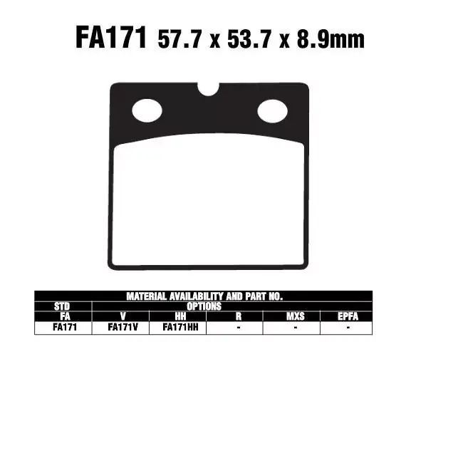 Beliebt EBC FA171 Bremsbeläge passend für BMW Motorräder