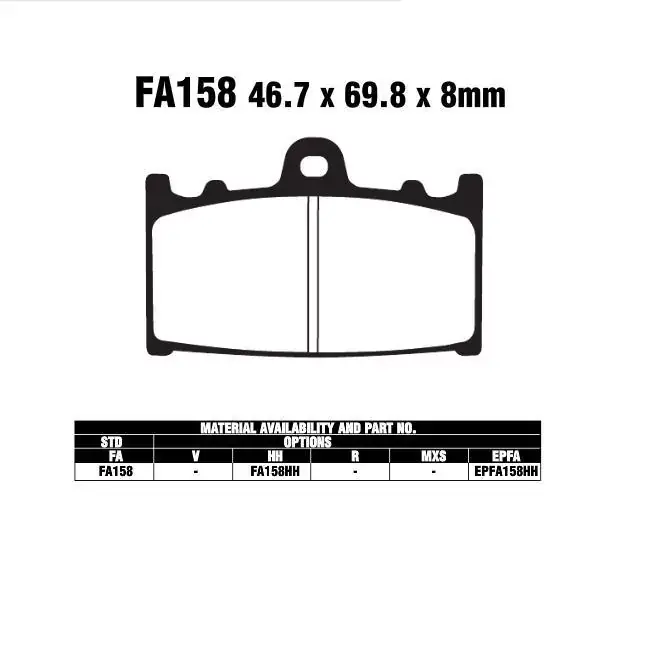 Nur Heute EBC FA158 HH Bremsbeläge passend für Suzuki Modelle