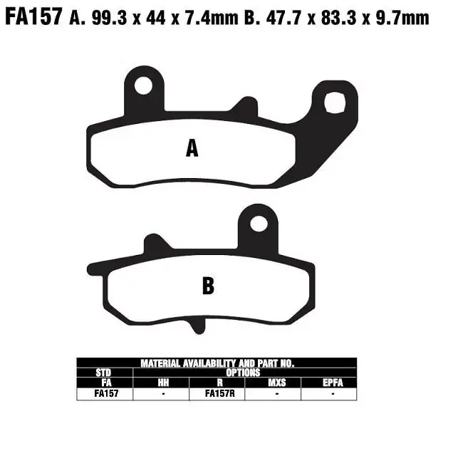 EBC FA157 R Bremsbeläge passend für Suzuki DR Modelle Sonderaktion