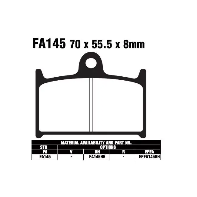 Preisknaller EBC FA145 HH Bremsbeläge passend für Yamaha & Suzuki
