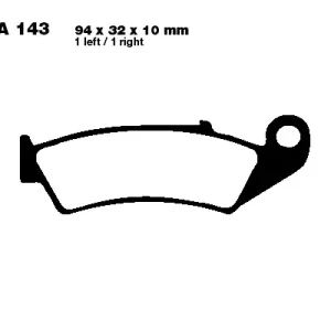 EBC-FA143 Bremsbeläge passend für Honda RVF & VFR Modelle Sale