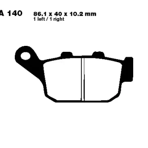 Ausverkauf EBC FA140 Bremsbeläge passend für Triumph und Yamaha Modelle