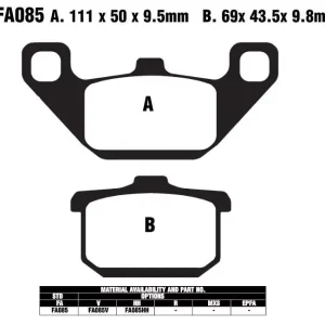 EBC Bremsbeläge FA85 passend für Kawasaki Motorräder Letzte Chance