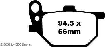 Sale EBC-FA41 Bremsbeläge passend für Yamaha XS 400, XS 750, RD 400