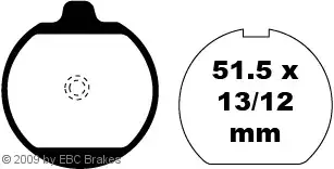 Sonderangebot EBC Bremsbeläge passend für Kawasaki Z650C / Z750B