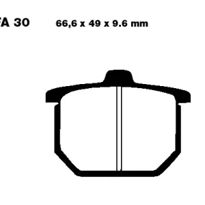 Ausverkauf EBC FA30 Bremsbeläge passend für Honda Motorräder