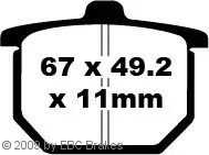 EBC FA29 Bremsbeläge passend für Honda CX500 & GL1000 Billig