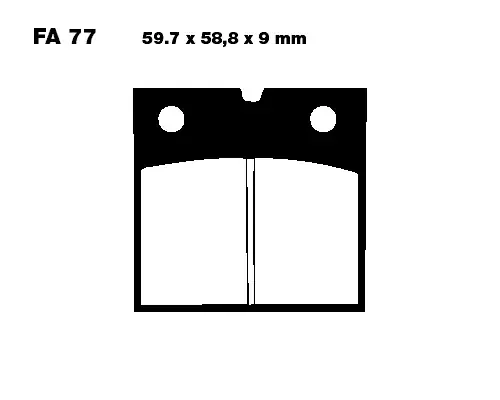 EBC Bremsbelag FA77 passend für BMW & Moto Guzzi Preis Gesenkt