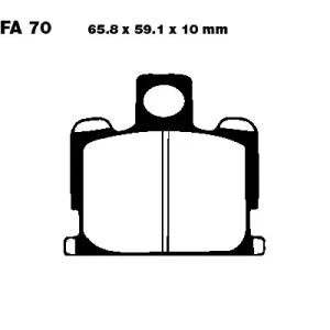 Knallerangebot EBC FA70 Bremsbeläge passend für Yamaha Motorräder