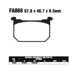 Top-Preis EBC FA68 HH Bremsbeläge passend für Kawasaki