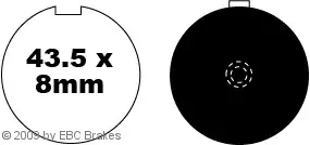 EBC Bremsbeläge FA56 passend für Suzuki GP 125, Hyosung GA 125, GF 125 Kostenloser Rückversand