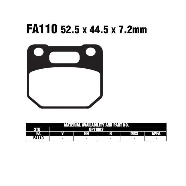 Mega-Angebot EBC-FA110 Bremsbeläge passend für Suzuki RG 80 Gamma NC11A