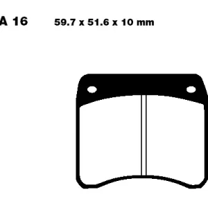 Jetzt Kaufen EBC FA16 Bremsbeläge passend für Triumph Bonneville 750 / Tiger 750 (81–84)