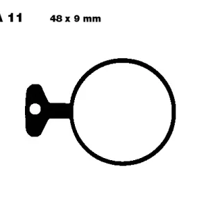 Neuheit EBC FA11 Bremsbeläge passend für Yamaha RD 250 / RD 350 / RD 400 / XS 650
